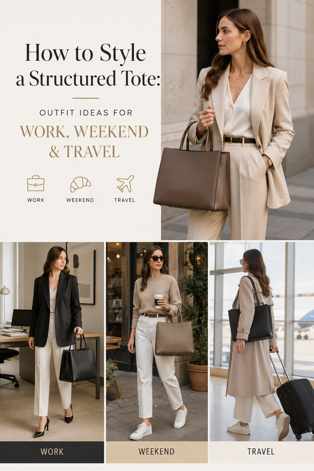 How to Style a Structured Tote: Outfit Ideas for Work, Weekend & Travel