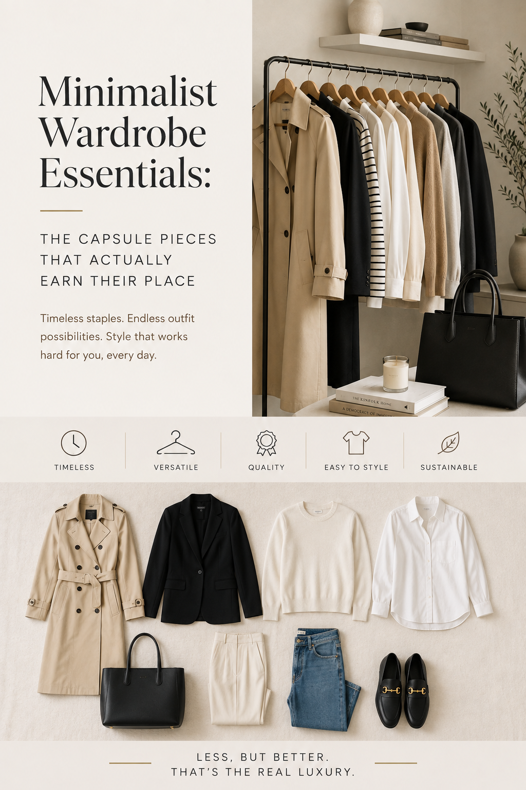 Minimalist Wardrobe Essentials: The Capsule Pieces That Actually Earn Their Place