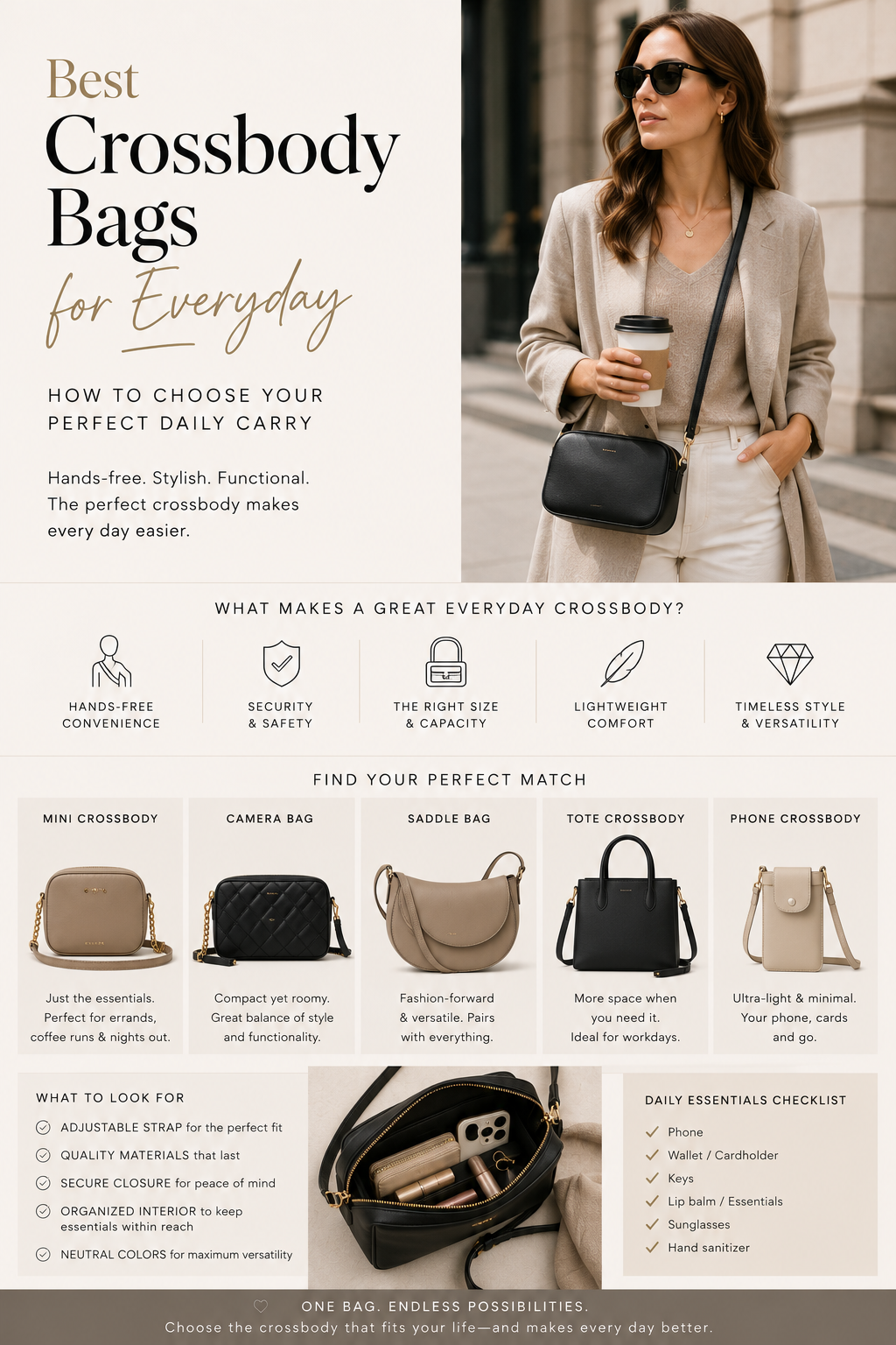 Best Crossbody Bags for Everyday: How to Choose Your Perfect Daily Carry