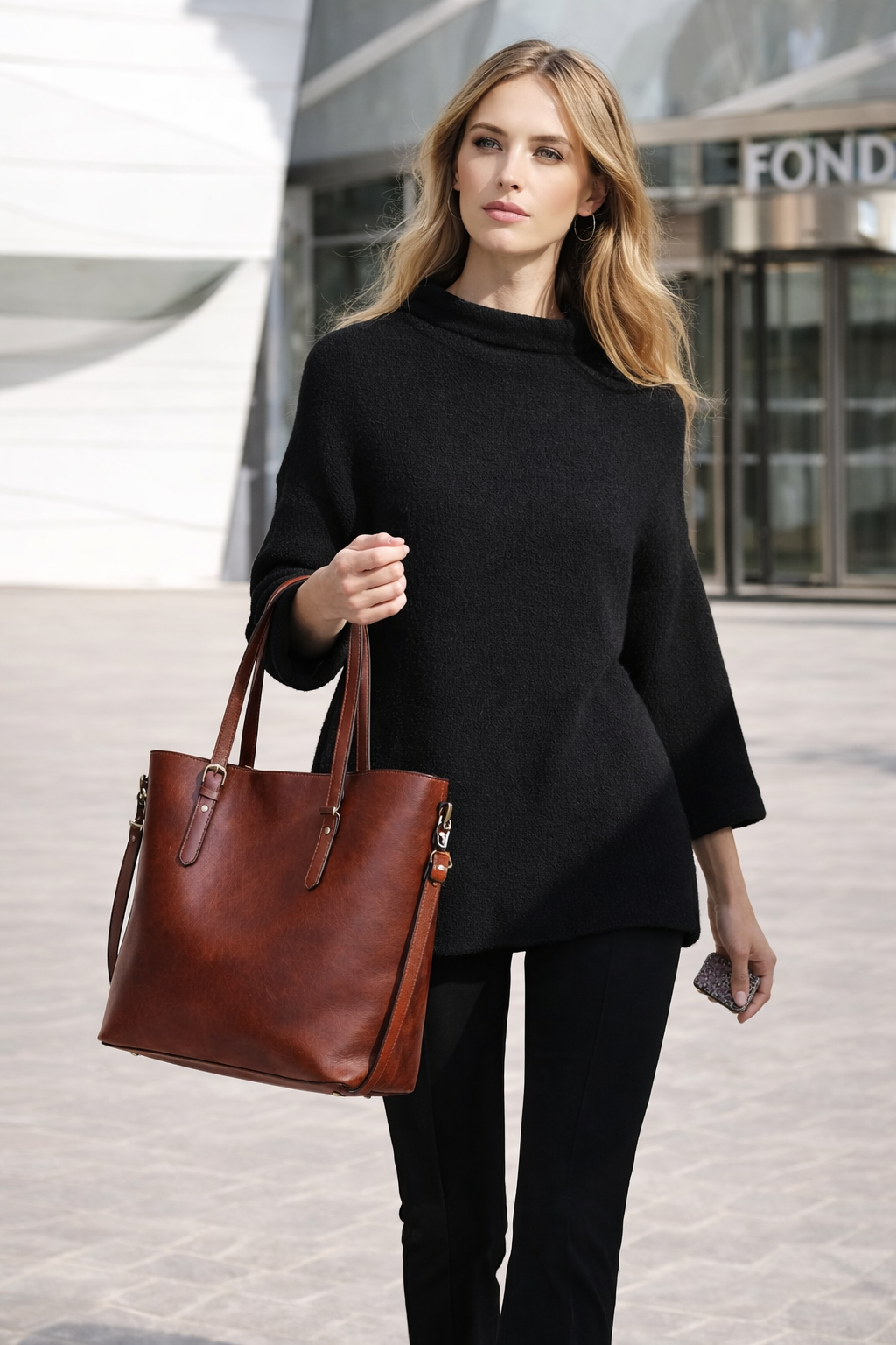 Delia Leather Tote Bag for Women