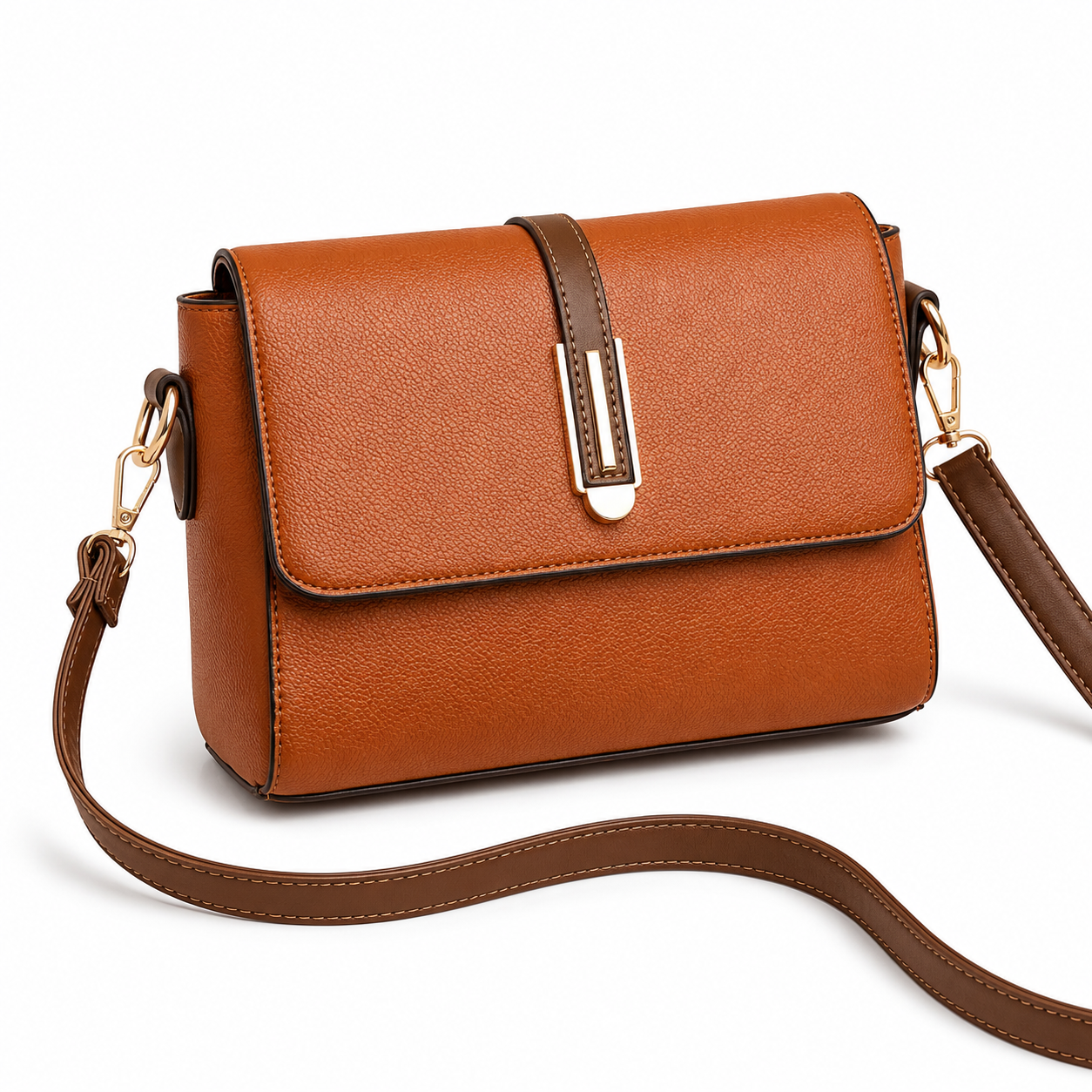 Viviane mini crossbody in Moka — Maison LYORÉN