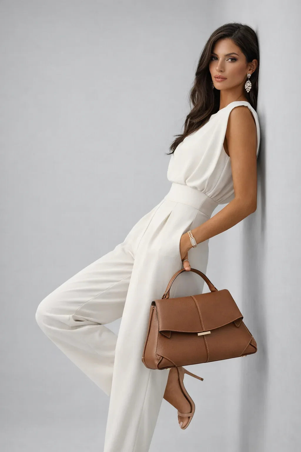 The Effortless Icon Wide-Leg Jumpsuit - Maison LYORÉN