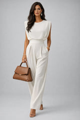 The Effortless Icon Wide-Leg Jumpsuit - Maison LYORÉN