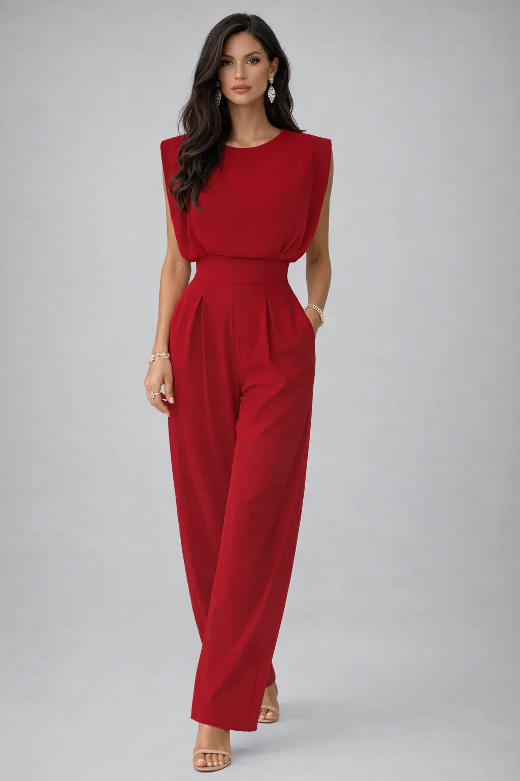 The Effortless Icon Wide-Leg Jumpsuit - Maison LYORÉN