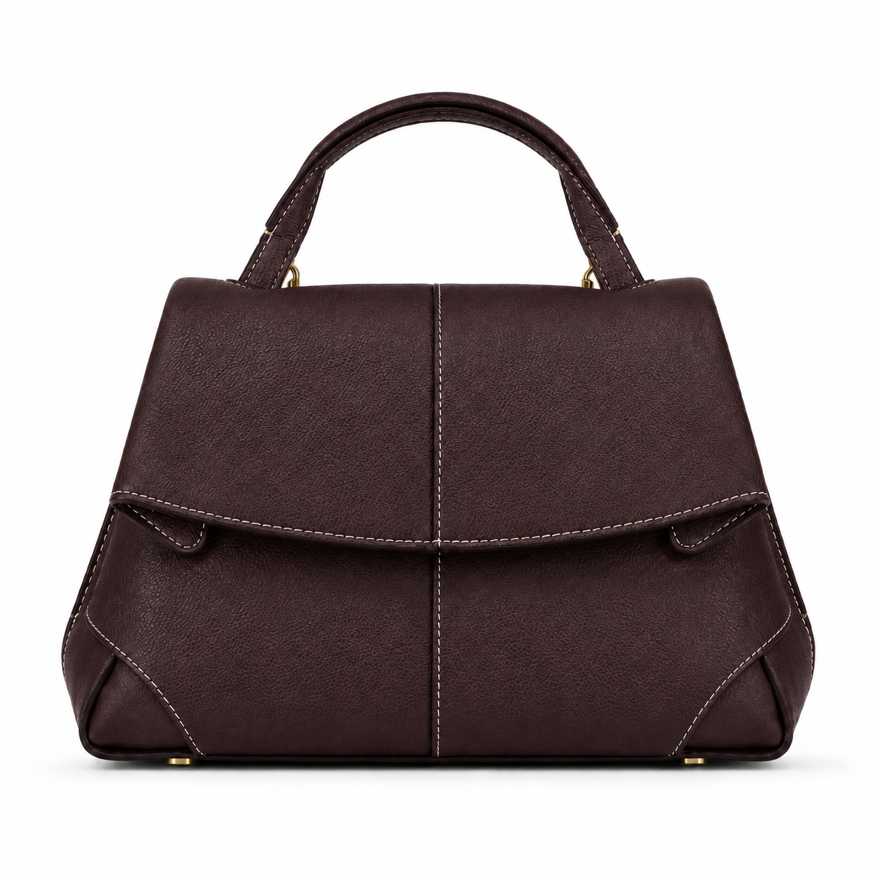 Maison LYORÉN Italian Leather Structured Shoulder Bag | Crossbody Handbag for Women