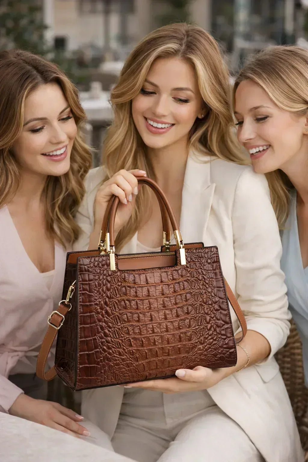 The Croc-Structured Everyday Bag - Maison LYORÉN