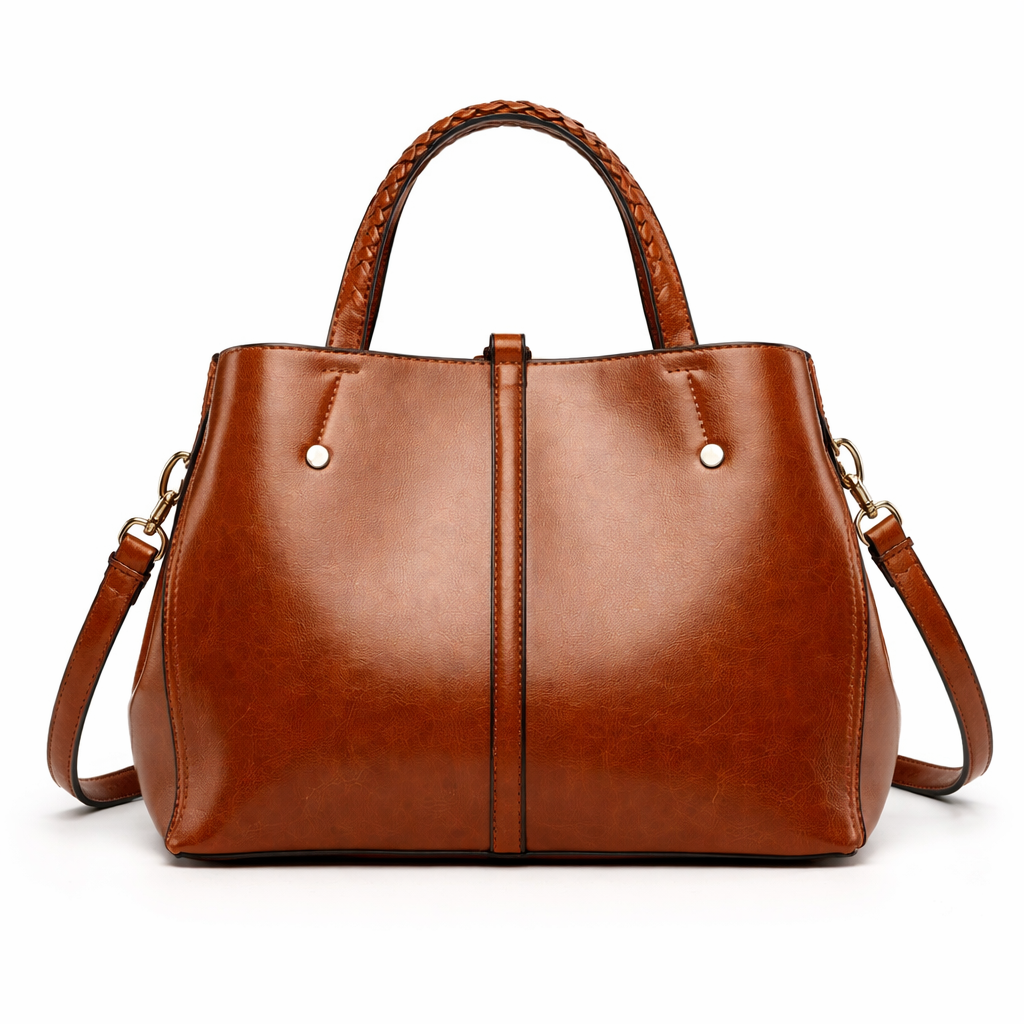 Heidi Braided Handle Tote Bag | Maison Lyoren