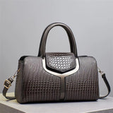 The Siena Croc-Embossed Satchel