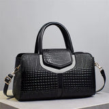 The Siena Croc-Embossed Satchel