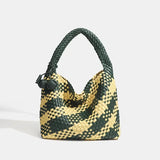 Woven PU Shoulder Bag | Women's Minimalist Travel Tote