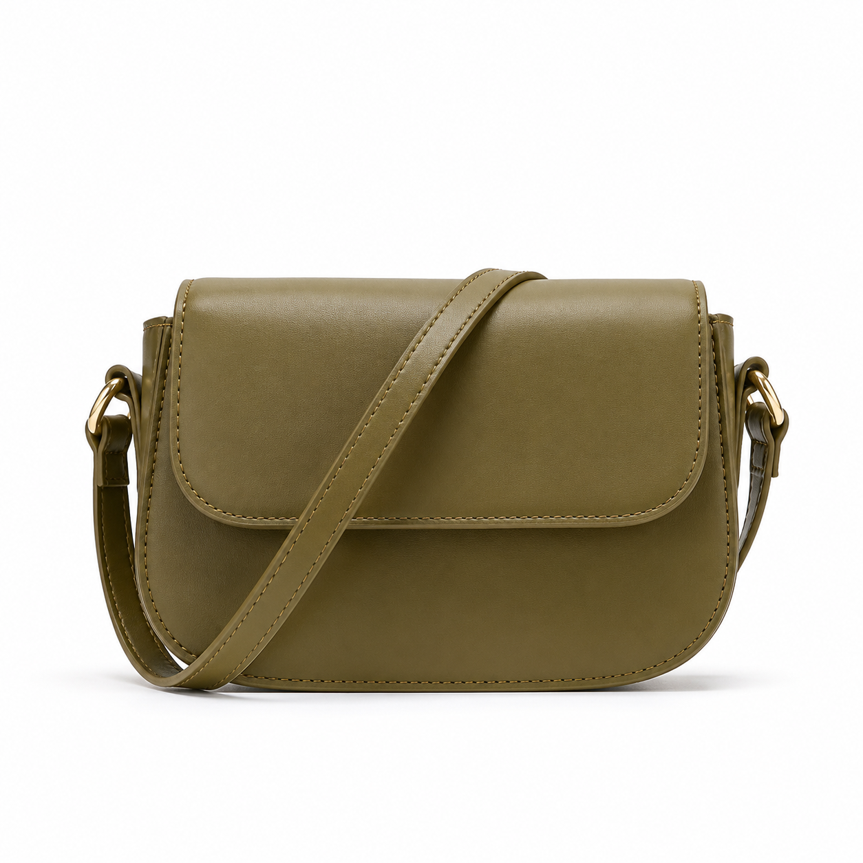 Maison LYORÉN saddle crossbody bag adjustable strap detail