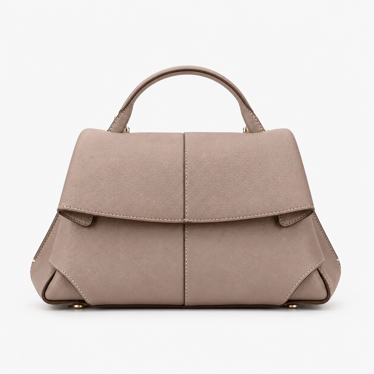 Maison LYORÉN premium leather structured handbag strap detail