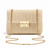 Solange Woven Shoulder Bag in Dune — Maison LYORÉN