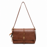Margaux tote bag detail of pebbled vegan leather and hardware