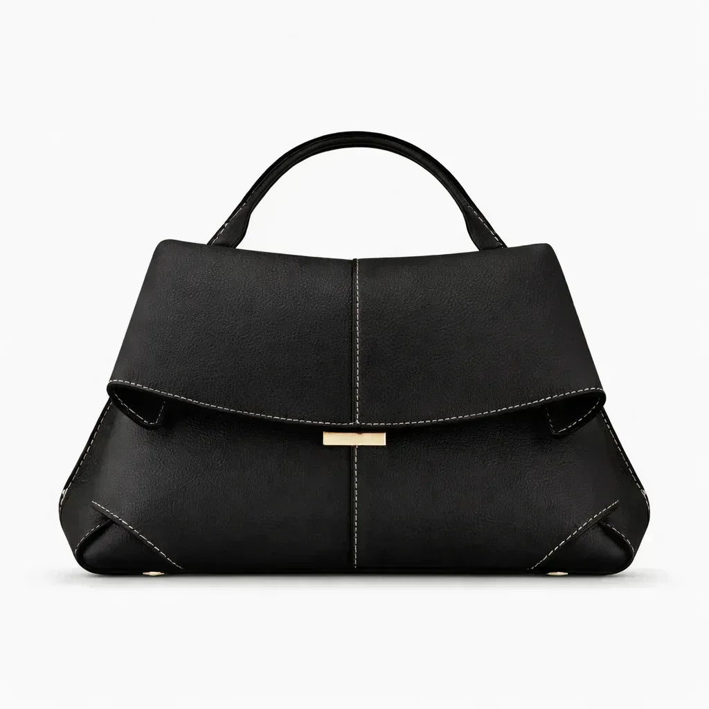 Nayomi Structured Leather Handbag - Maison LYORÉN