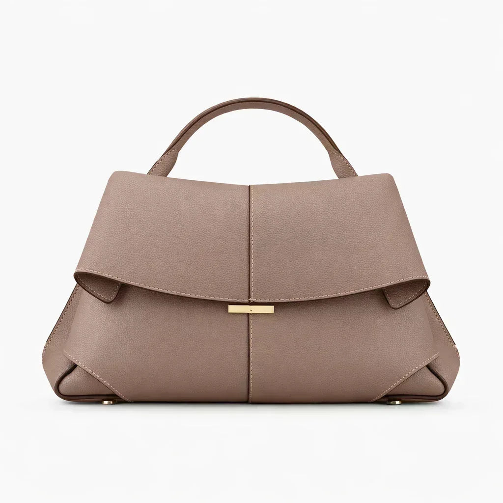 Nayomi Structured Leather Handbag - Maison LYORÉN