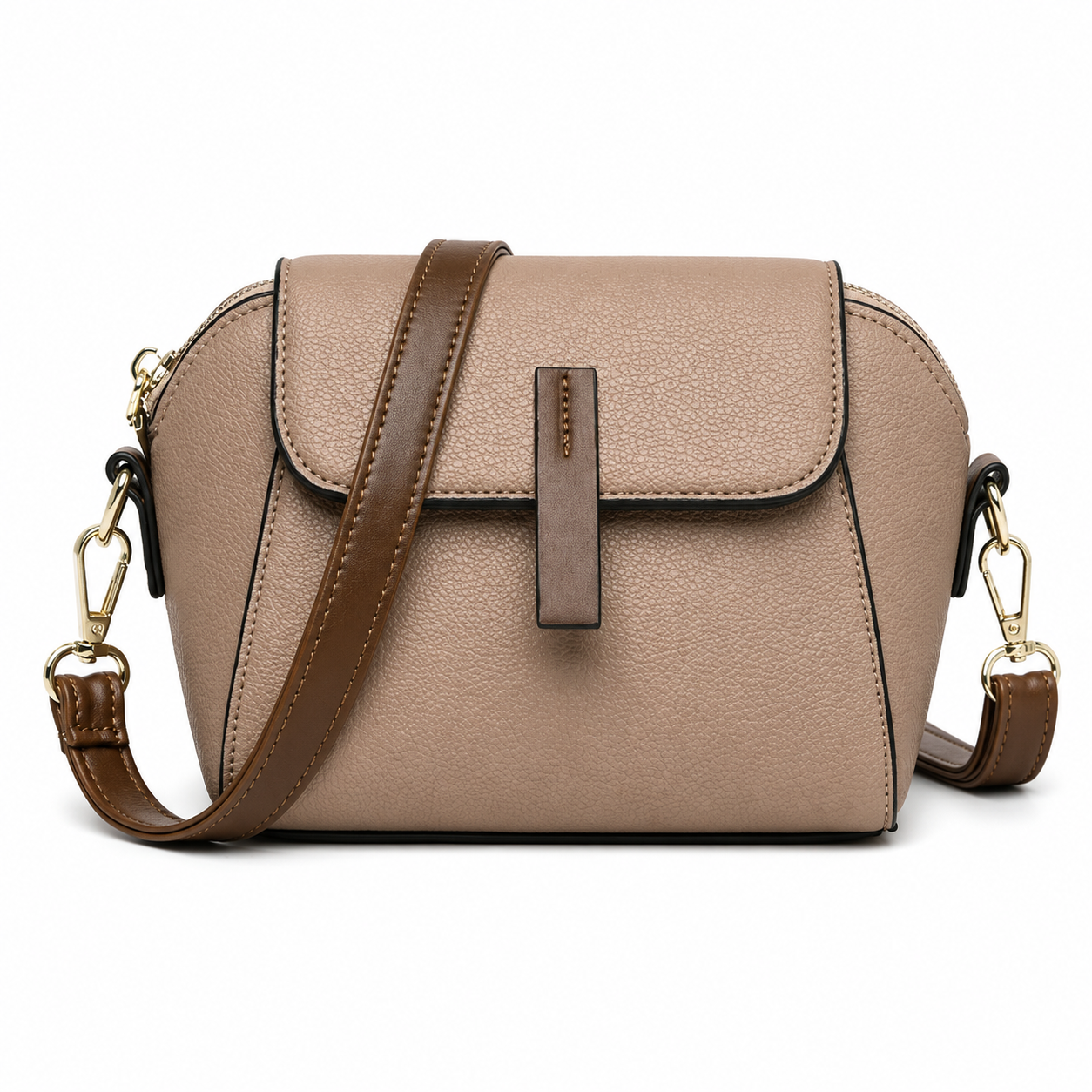 Margaux Compact Crossbody in Noir — Maison LYORÉN