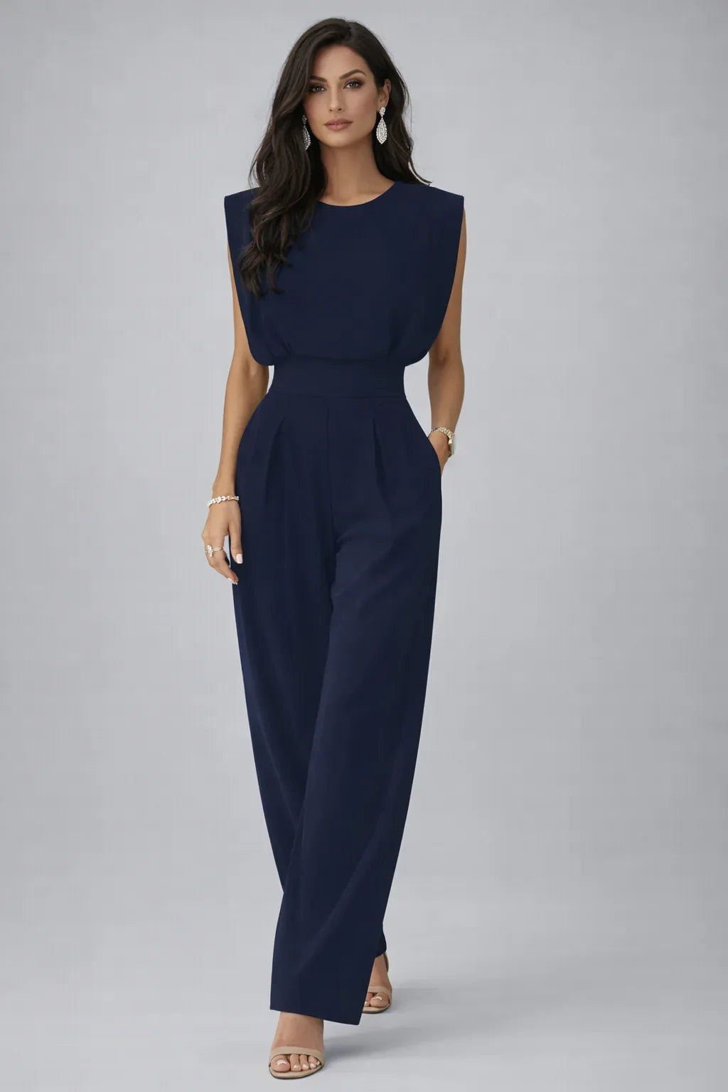 The Effortless Icon Wide-Leg Jumpsuit - Maison LYORÉN